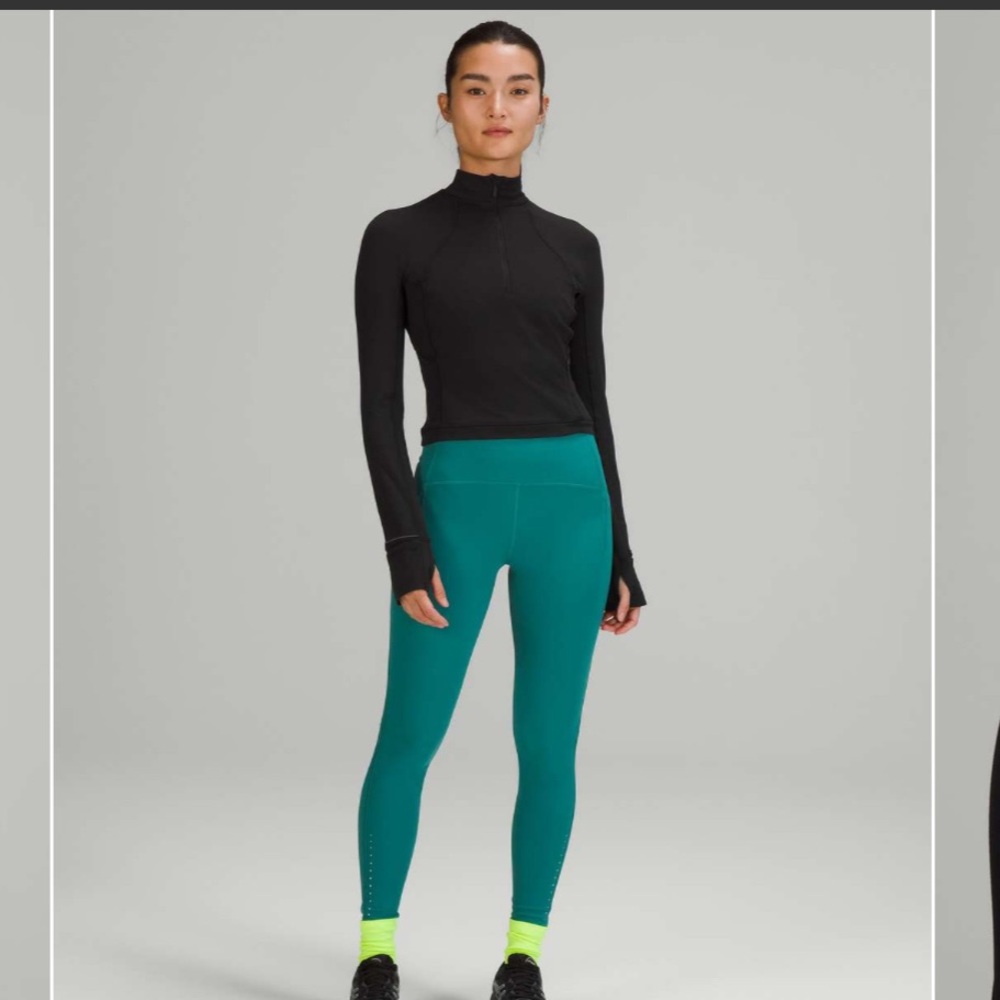 NWT Lululemon It’s Rulu Run Cropped 1/2 Zip Size 6